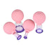 Rubber Head Glass Vacuum Cupping Anti-cellulite